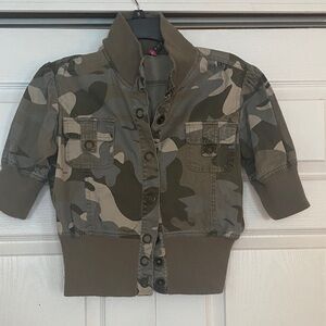 Women's Camouflage Button-Down Shirt